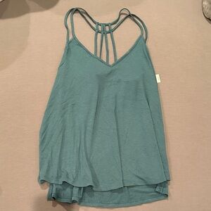 Express Teal Strappy Tank Top